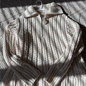 Aerie Quarter Zip Sweater
